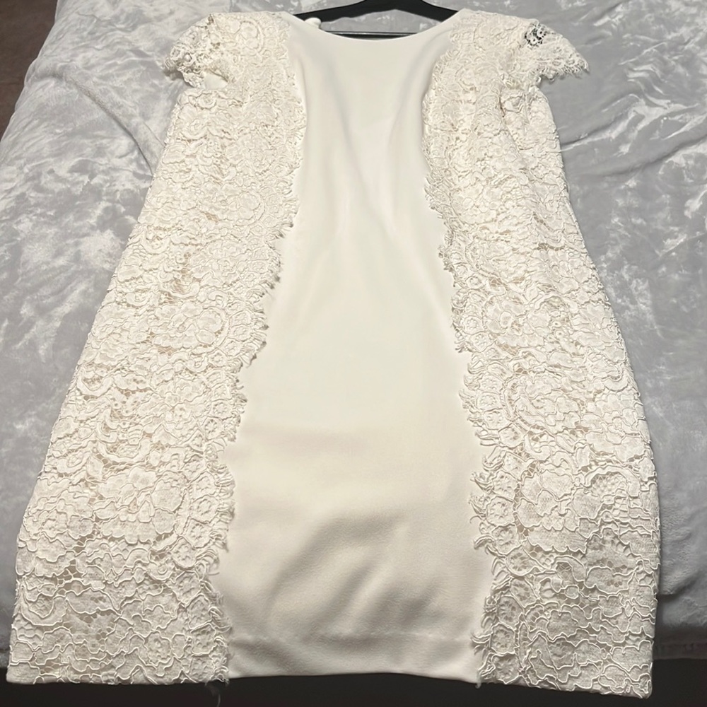 Lauren by Raulph Lauren White semiformal dress. Great for wedding, shower, bach